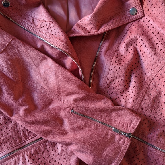 Vegan suede leather biker jacket Garry Weber 38 - Picture 8 of 8